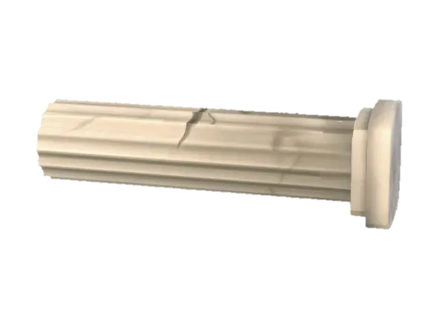 Fragment of a fluted column 3D model, vytvořený pomocí AI