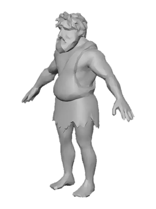 3D model for Stone Age Caveman