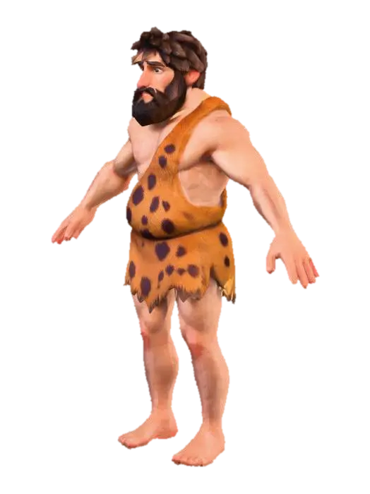 3D model for Stone Age Caveman