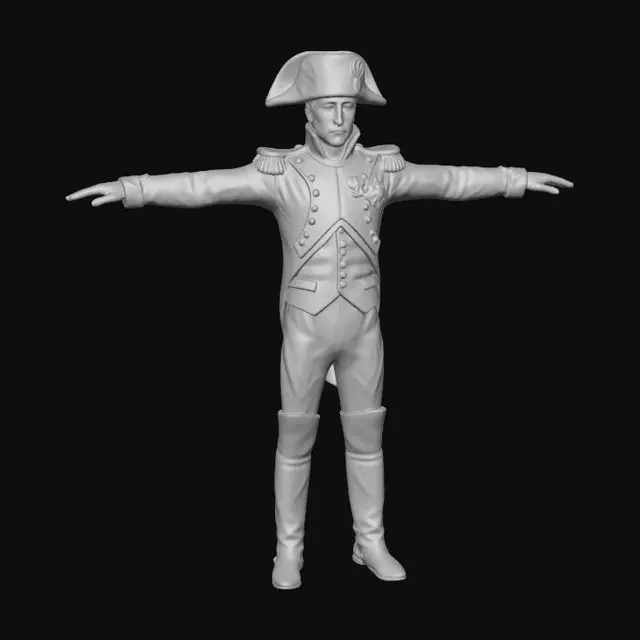 3D model for Napoleonic Imperial Officer in Full Dress