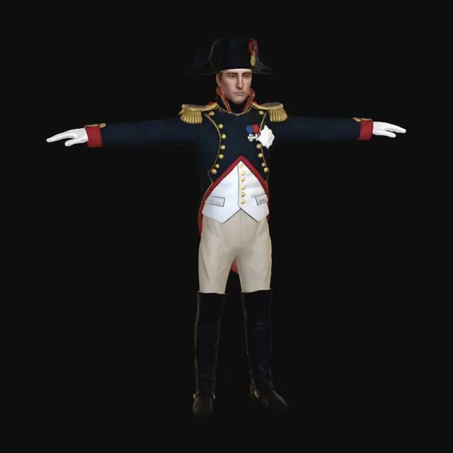 3D model for Napoleonic Imperial Officer in Full Dress