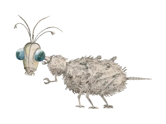 Mechanic ant - Macro 3D model, vytvořený pomocí AI