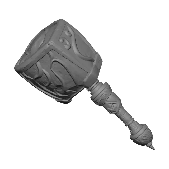 3D model for crée un marteau avec un enchantement galactique