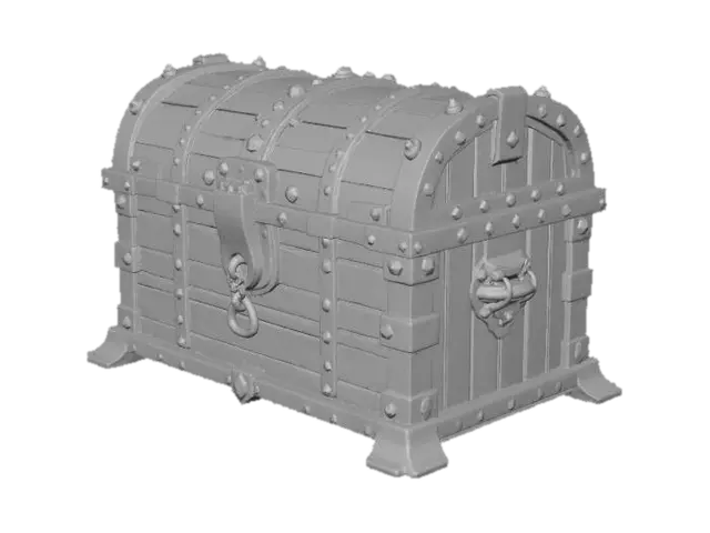 3D model for medieval dungeon chest