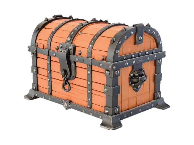 3D model for medieval dungeon chest