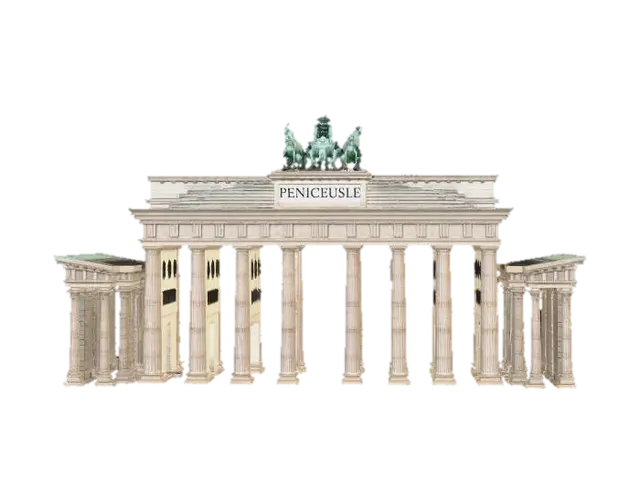 Brandenburger Tor - Tourist 3D model, vytvořený pomocí AI