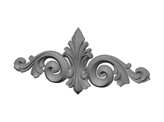 3D model for Acanthus Scroll Ornament