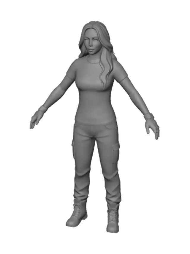 3D model for Scarred Survivor