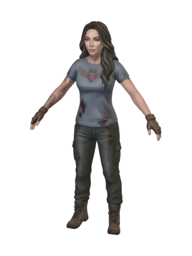3D model for Scarred Survivor