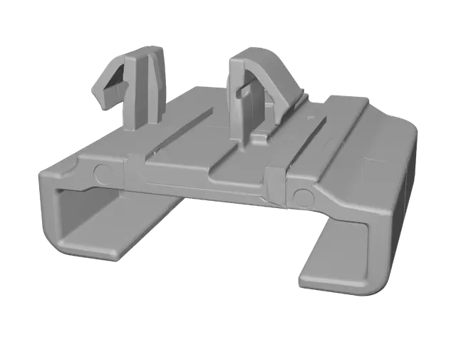 3D model for Black plastic latch housing
