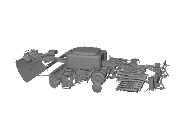 3D model for John Deere field cultivator