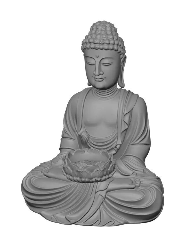 3D model for Meditating Buddha