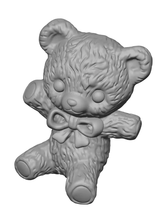 3D model for Peeking Teddy Bear