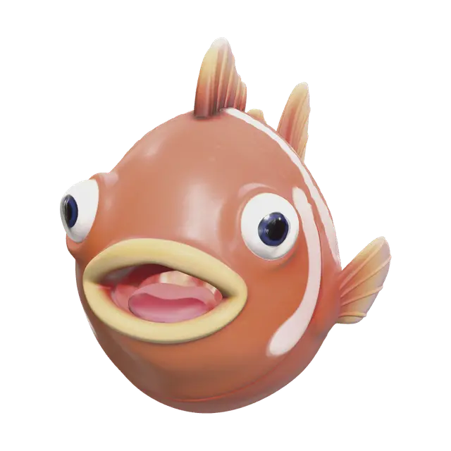 3D model for Fortnite Flopper