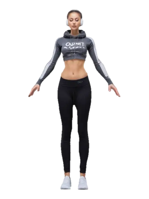 Space Explorer - Yoga 3D model, vytvořený pomocí AI