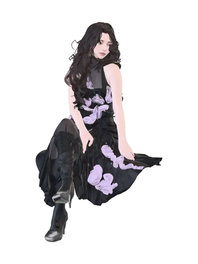 3D model for Midnight Lilac Reverie
