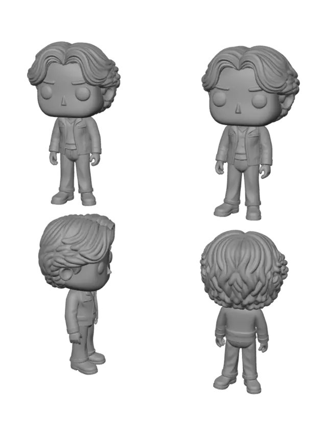 3D model for Leather Jacket Pop Figure