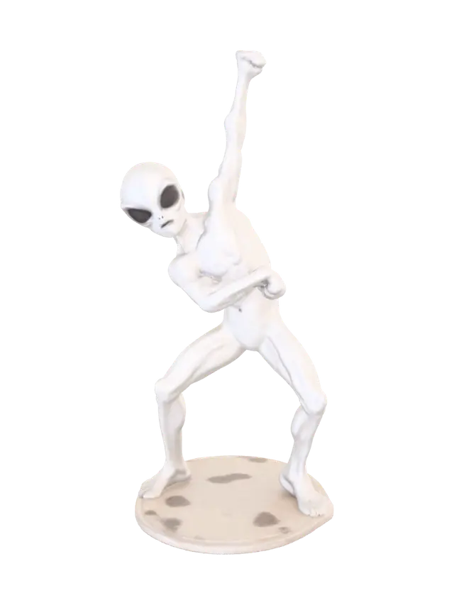 Hip Hop Alien Rise Up Pose - Octane 3D model, vytvořený pomocí AI