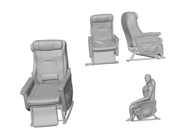 3D model for Adjustable Lounge Chair Concept
