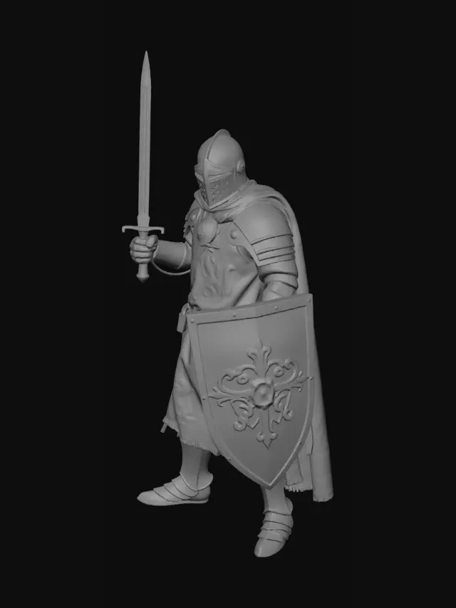 3D model for change the african warrior, to a medieval costumes, not indigenous