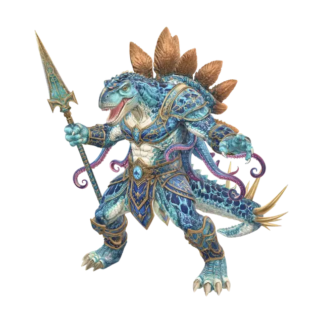 3D model for Azure Dragon Warlord