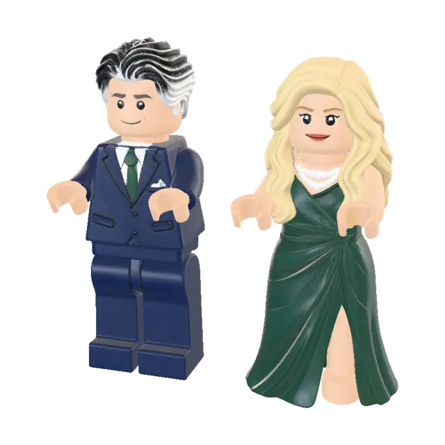 3D model for Glamorous LEGO Couple