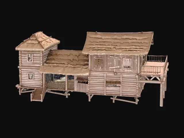 3D model for Rustic Cabin Retreat