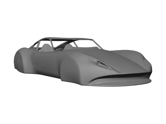 3D model for It needs to be the body shell of a 90s era British car. Perfectly symmetrical along it's length. Just the naked body shell. No windows. No wheels. No engine.