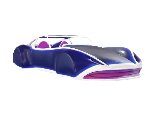 3D model for It needs to be the body shell of a 90s era British car. Perfectly symmetrical along it's length. Just the naked body shell. No windows. No wheels. No engine.