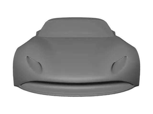 3D model for It needs to be the body shell of a 90s era British car. Perfectly symmetrical along it's length. Just the naked body shell. No windows. No wheels. No engine.