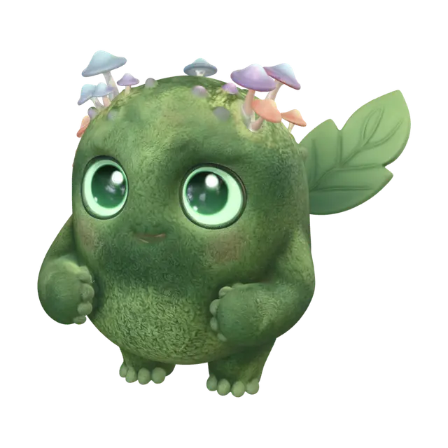3D model for Emerald Fungi Friend