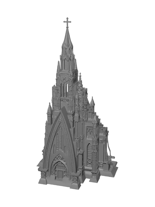 3D model for Purple Cathedral at Night