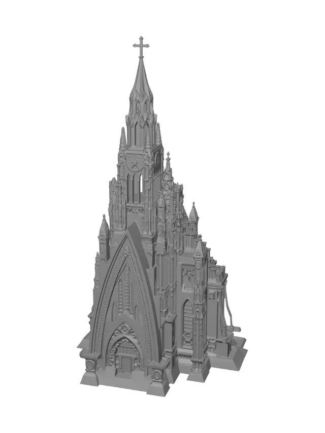 3D model for Purple Cathedral at Night