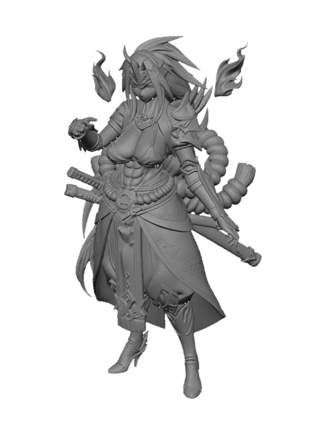 3D model for Violet Blaze Warden