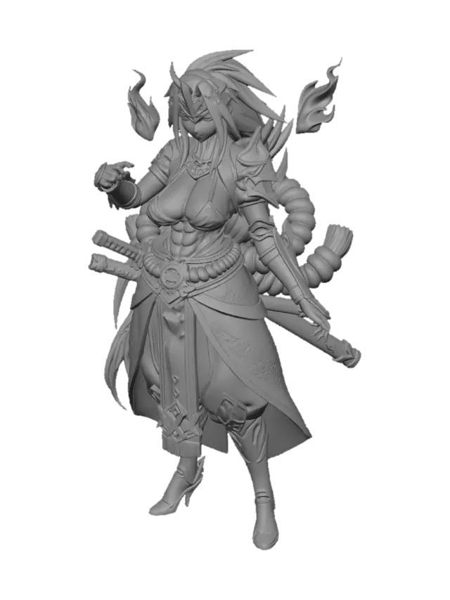 3D model for Violet Blaze Warden