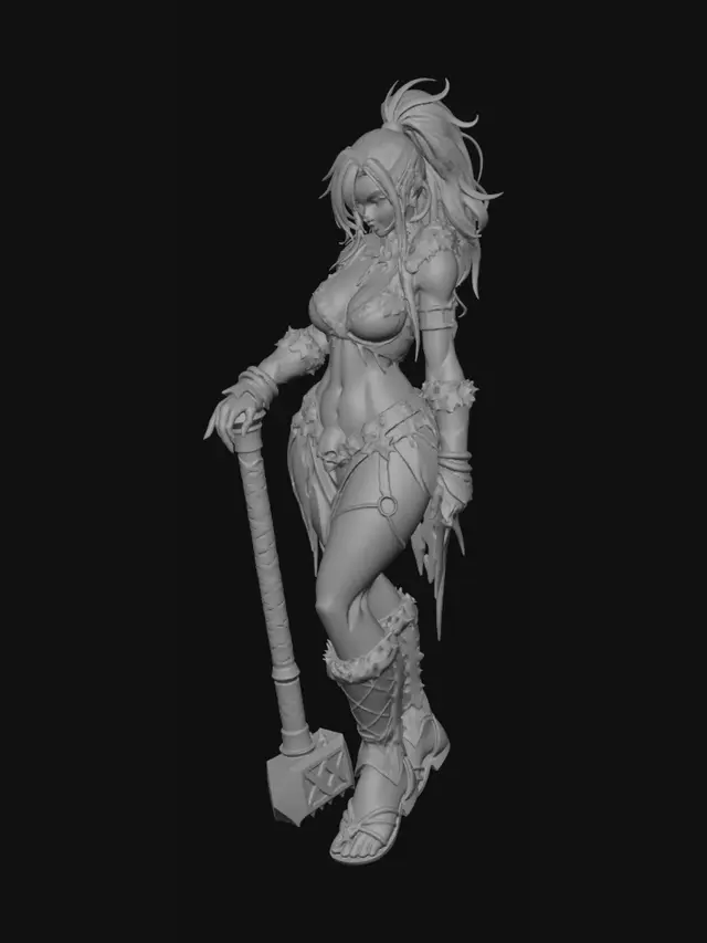 3D model for Hammerbound Huntress