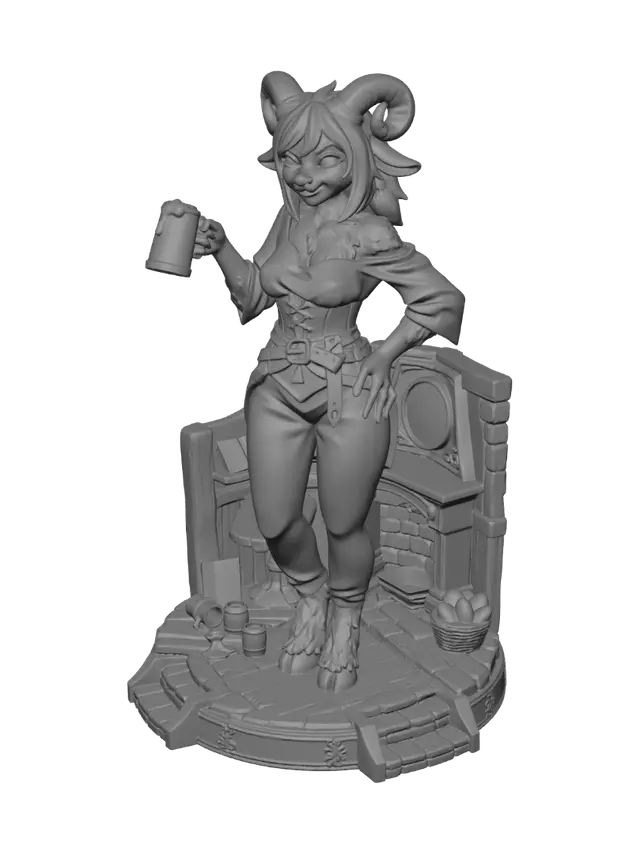 3D model for Rumie the Barmaid