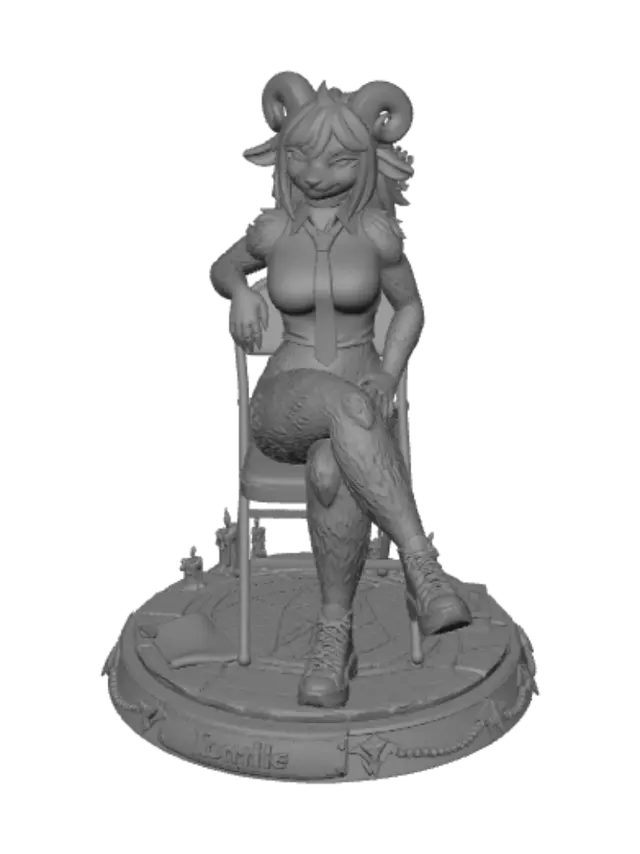 3D model for Rumie, Witch of the Circle