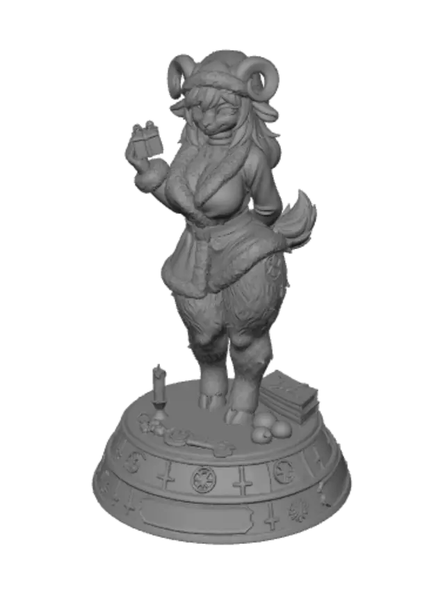 3D model for Rumie in Santa Claus Outfit