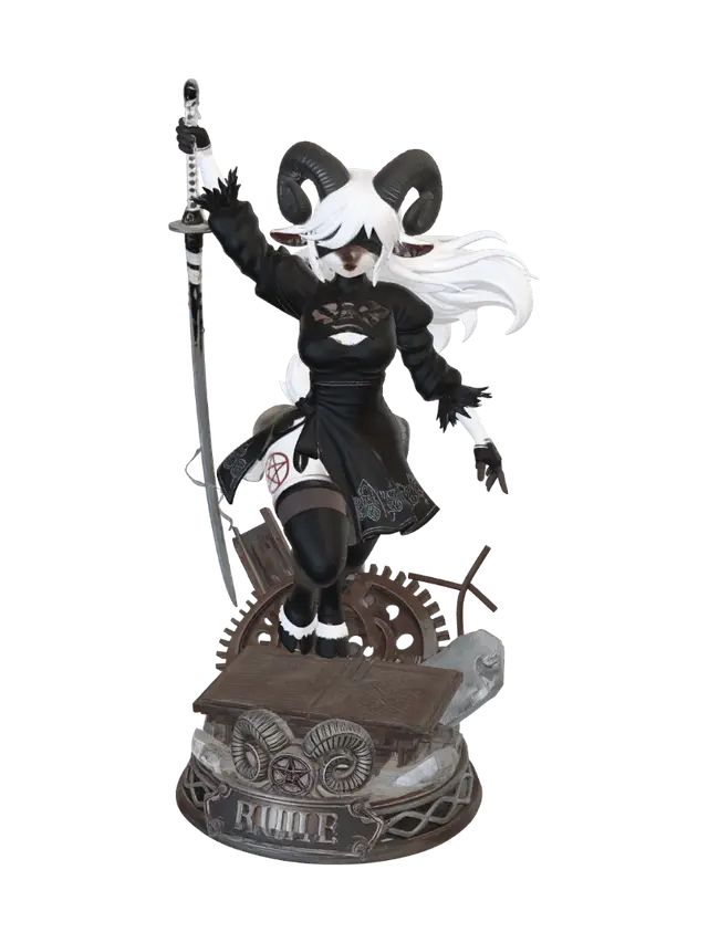 3D model for Rumie the Ram Warrior