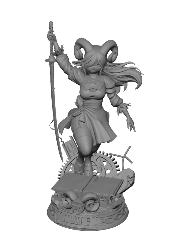 3D model for Rumie the Ram Warrior