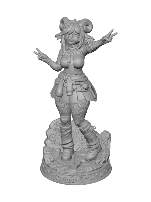 3D model for Rumie the Starry Punk Ram