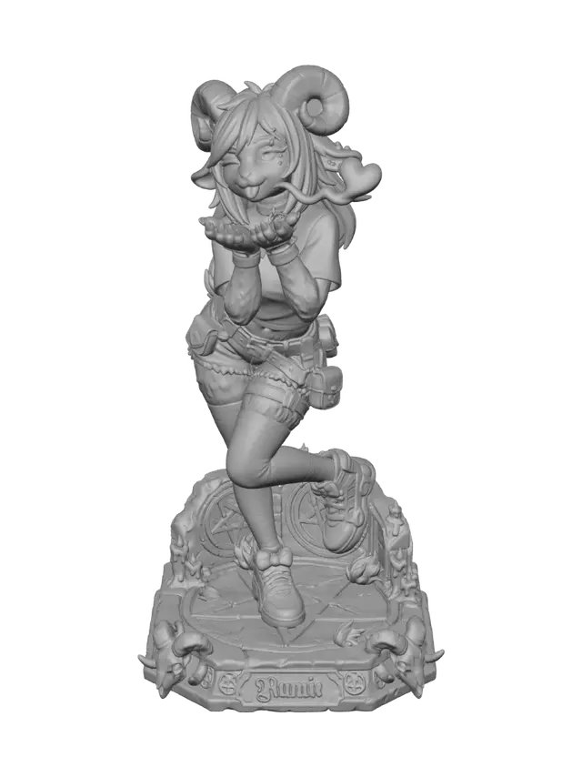 3D model for Rumie Blows a Kiss