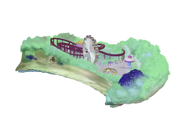 3D model for Emerald Forest Coaster
