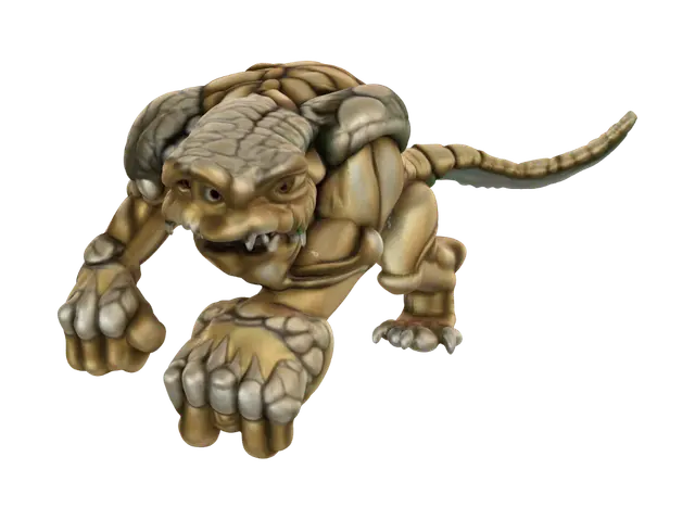 3D model for Gilded War Tiger