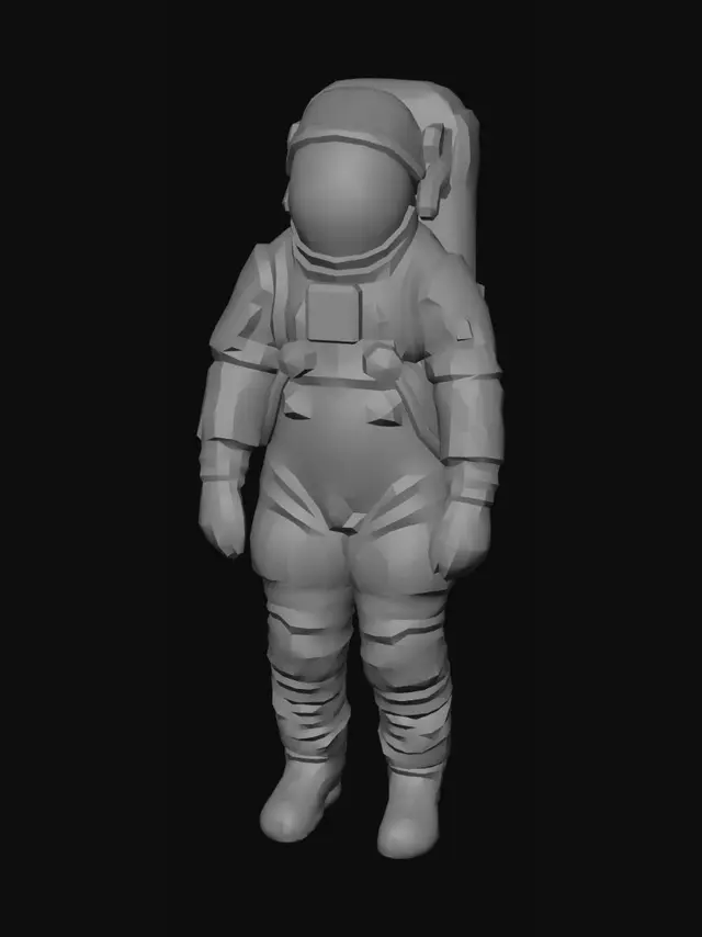 3D model for Astronaut on the Moon