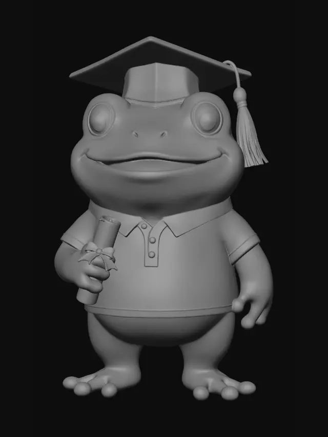 3D model for Graduation Frog