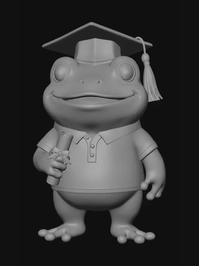3D model for Graduation Frog
