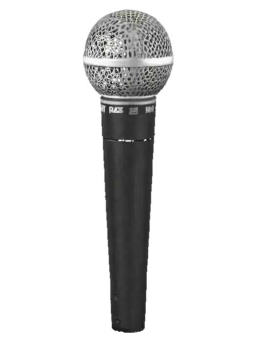 Microphone Profile 3D model, vytvořený pomocí AI