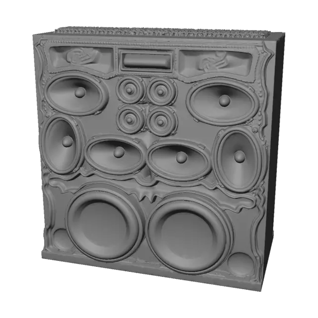 3D model for Deluxe Neon Speaker Rig